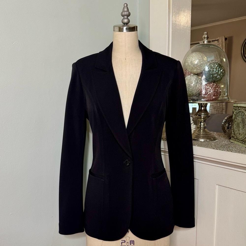 White House Black Market The Essential Blazer Jacket Black Size 2 - Picture 7 of 14